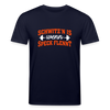 Schwitz'n is wenn Speck flennt - Unisex Bio T-Shirt - Navy