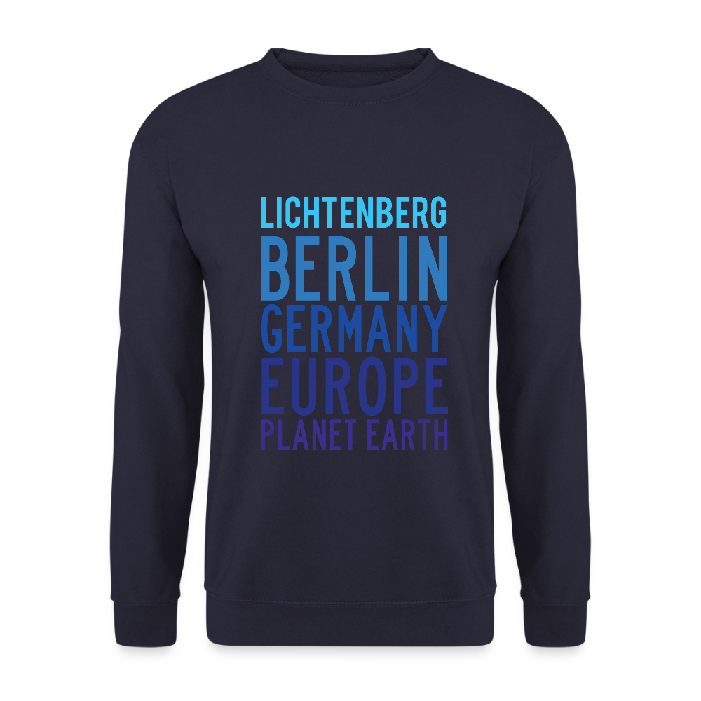 Lichtenberg Planet Earth - Unisex Pullover - Navy
