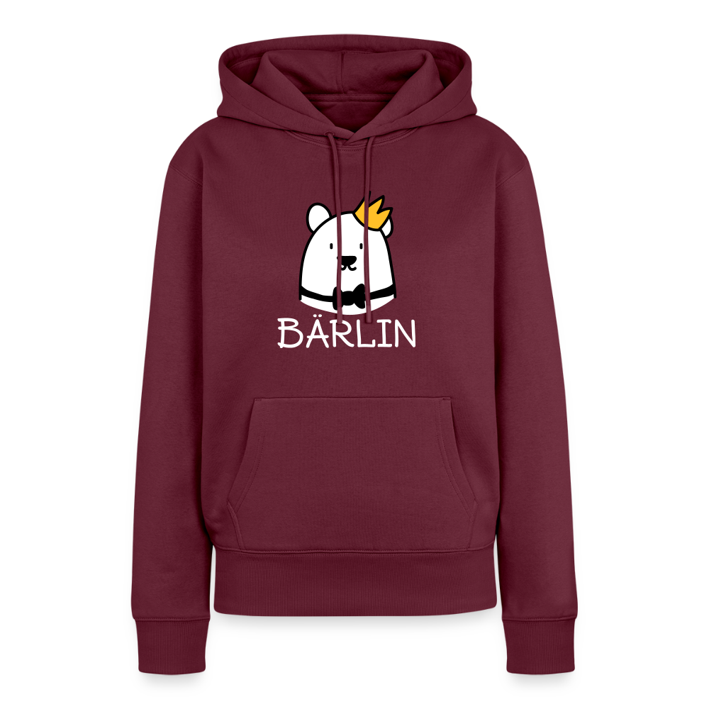 Bärlin - Frauen Premium Hoodie - Burgunderrot