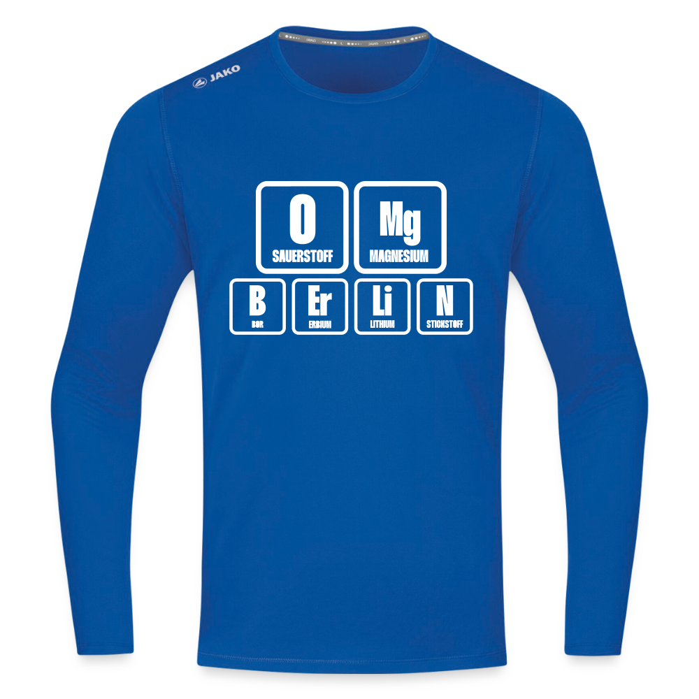 OMG Berlin - Männer Sport Langamshirt - Royalblau