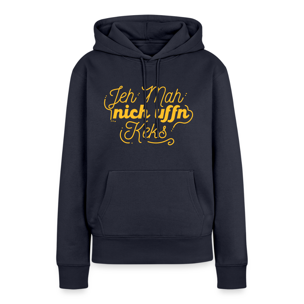 Jeh mah nich uffn Keks gelb - Frauen Premium Hoodie - Navy