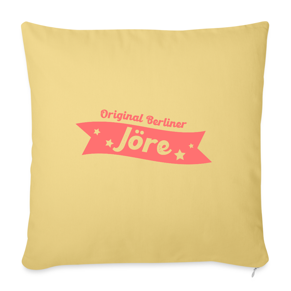 Berliner Jöre - Sofakissen mit Füllung (45 x 45 cm) - Hellgelb