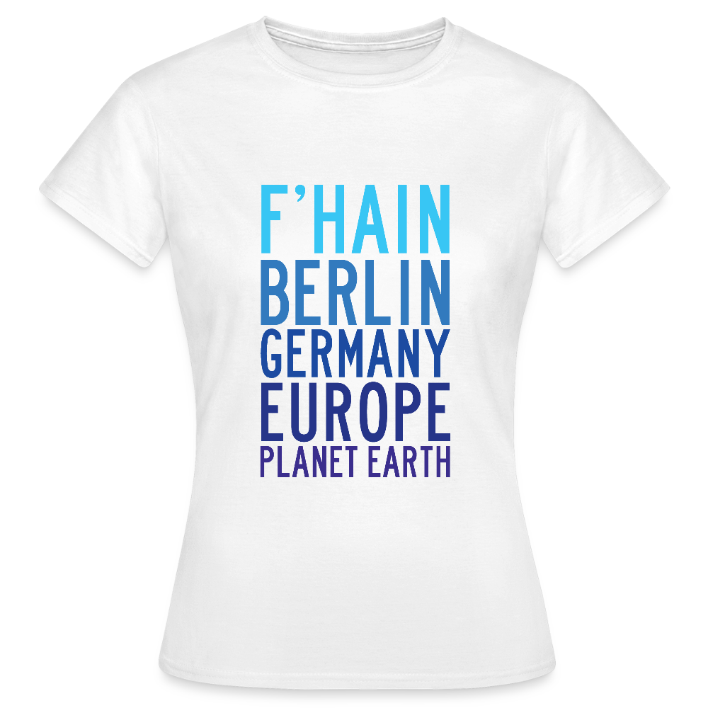 F'hain - Planet Earth - Frauen Premium T-Shirt - Weiß