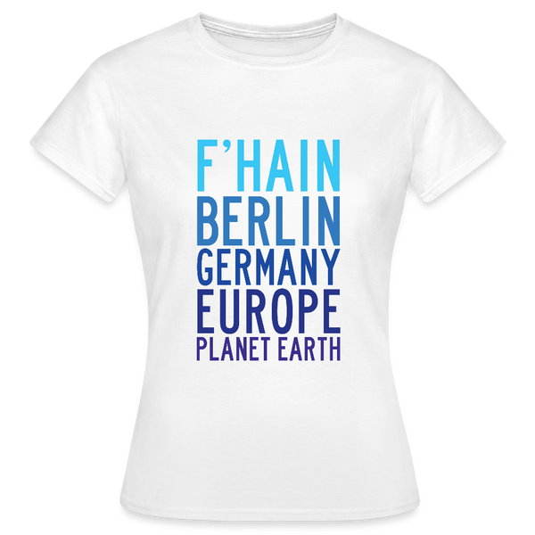 F'hain - Planet Earth - Frauen Premium T-Shirt - Weiß