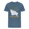 Prerow oder Prenzlberg - Männer Premium T-Shirt - Blaugrau