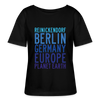 Reinickendorf Planet Earth - Relaxed Rundhals Frauen Bio-T-Shirt - Schwarz