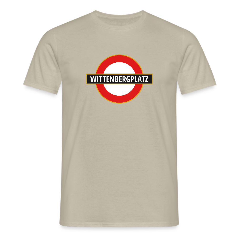 Wittenbergplatz - Männer Premium T-Shirt - Sandbeige