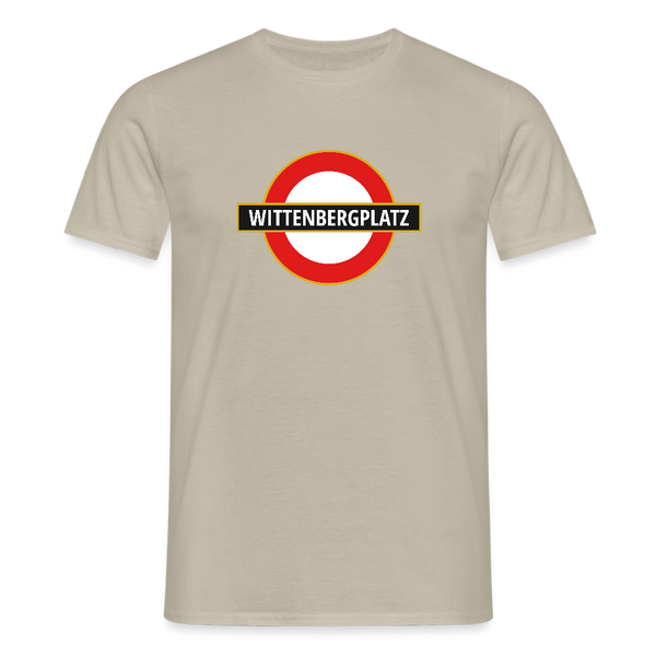 Wittenbergplatz - Männer Premium T-Shirt - Sandbeige