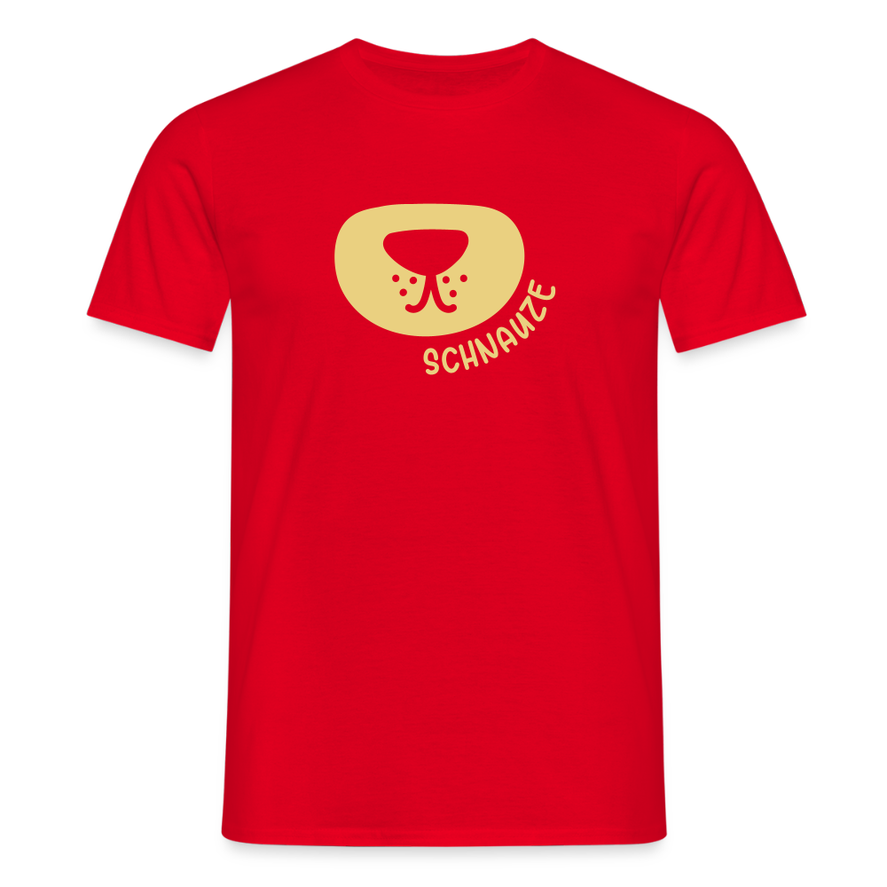 Schnauze - Männer Premium T-Shirt - Rot