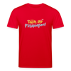 Tach, ihr Flitzpiepen! - Unisex Bio T-Shirt - Rot