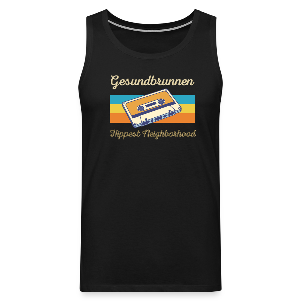 Gesundbrunnen Hippest Neighborhood - Männer Premium Tank Top - Schwarz