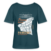 Panama oder Pankow - Relaxed Rundhals Frauen Bio-T-Shirt - Dunkles Petrol