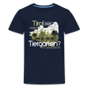 Tirol oder Tiergarten - Teenager Premium T-Shirt - Navy