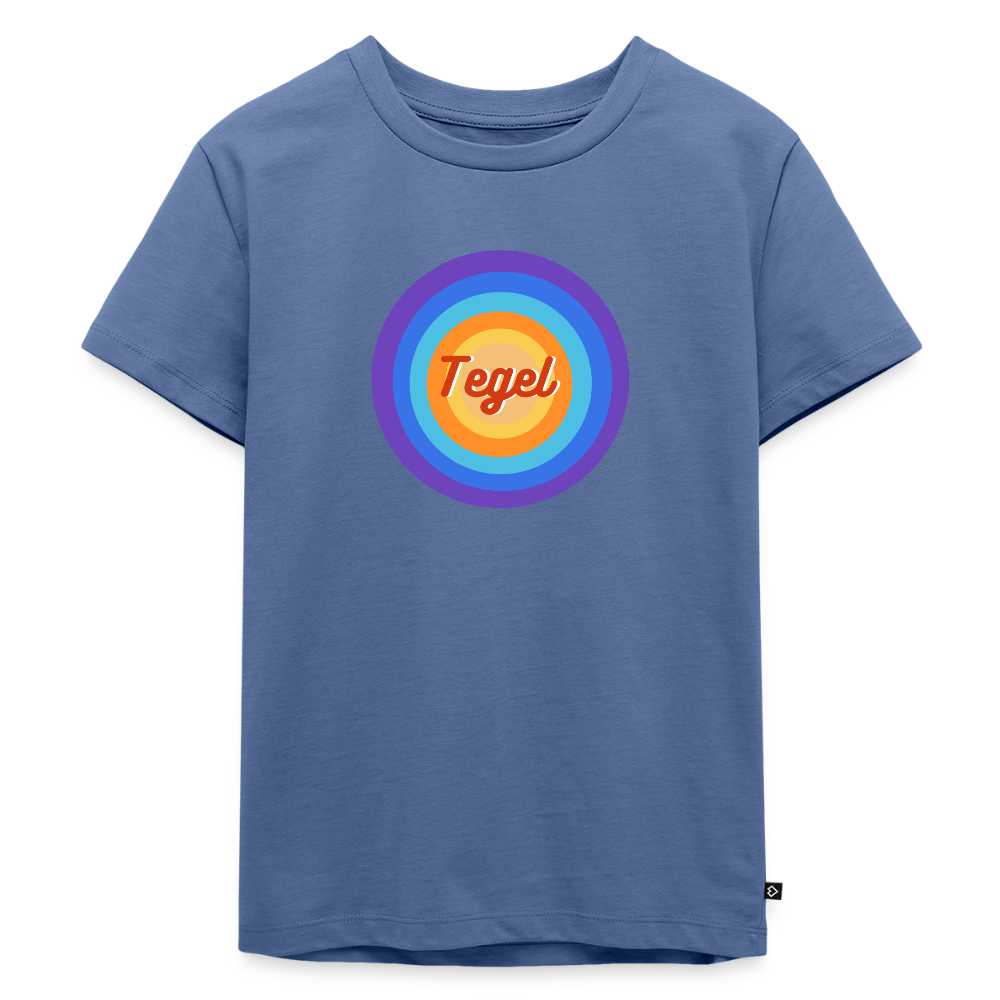 Tegel Retro - Kinder Premium T-Shirt - Taubenblau