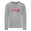 Grunewald Berlin - Kinder Langarmshirt - Grau meliert