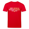 Bier einatmen, Negativität ausatmen. - Unisex Bio T-Shirt - Rot