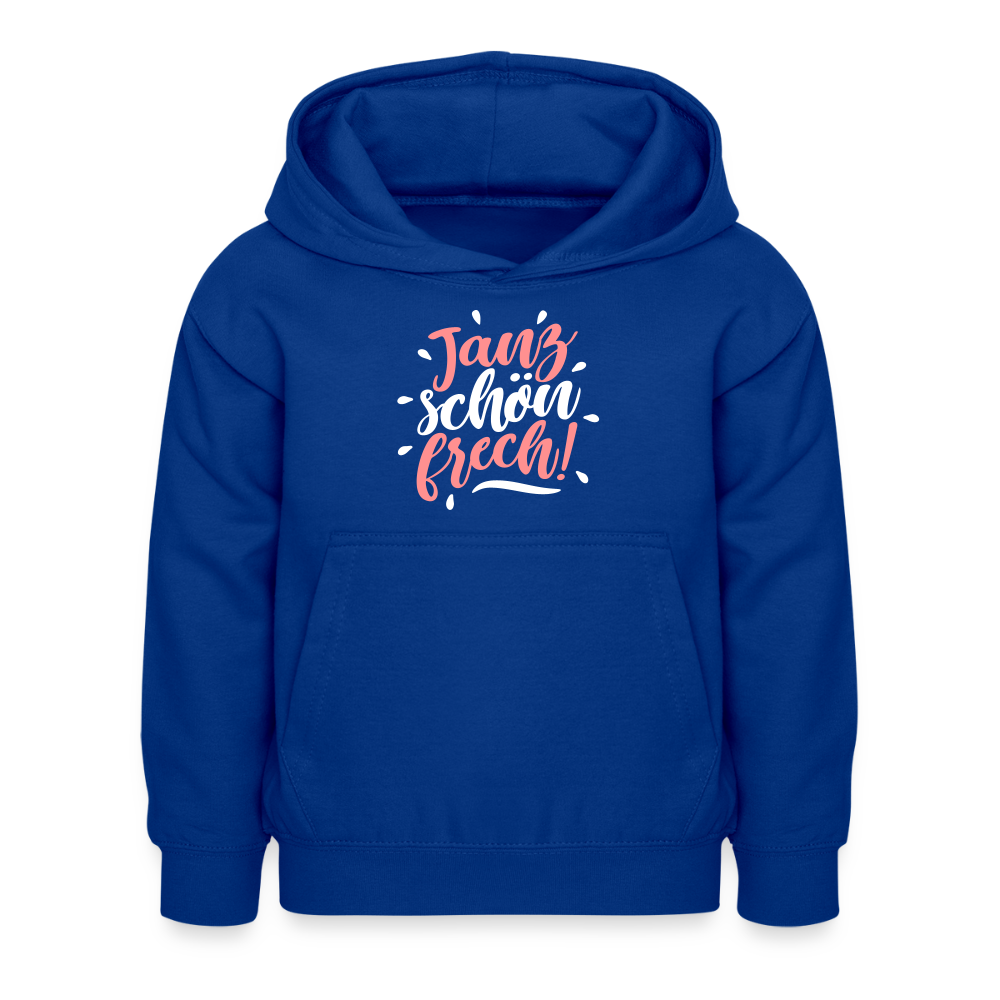 Janz schön frech! - Kinder Premium Hoodie - Royalblau