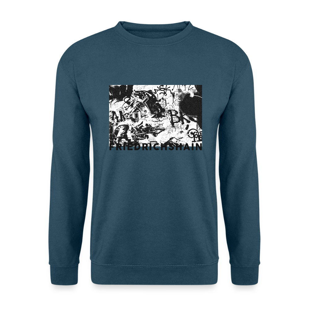 Friedrichshain Graffiti - Unisex Pullover - Indigoblau