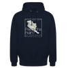 Friesland oder Friedrichshain - Unisex Hoodie - Navy