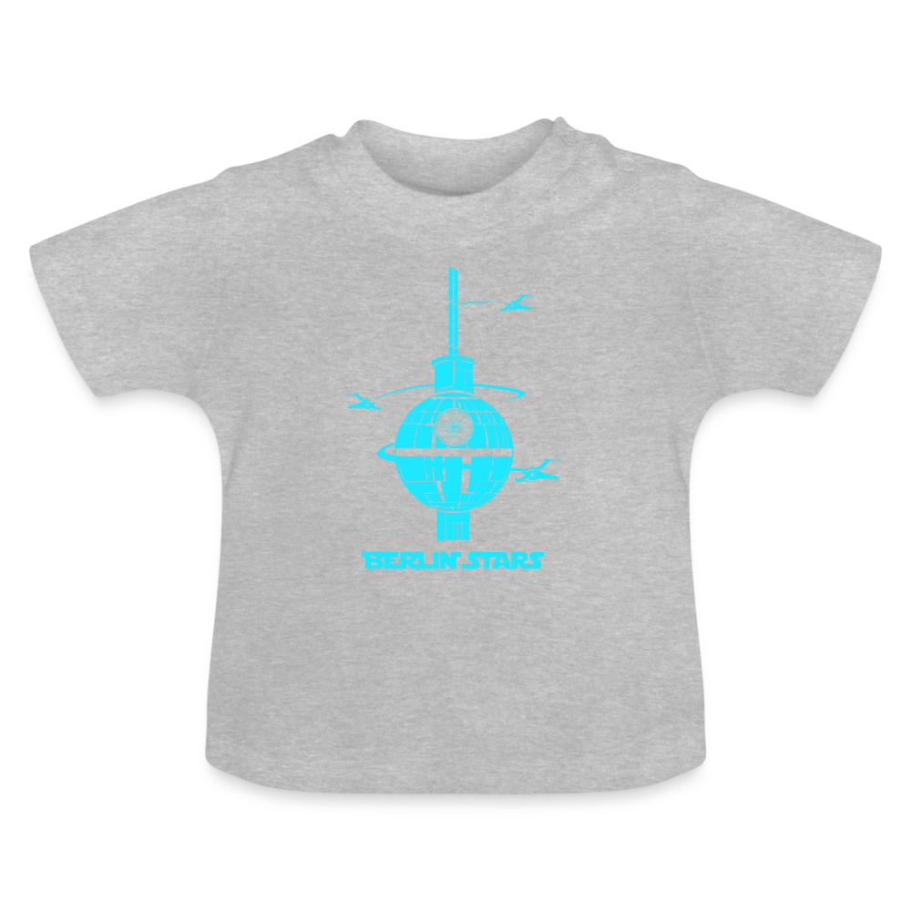 Berlin Stars - Blau - Baby T-Shirt - Grau meliert