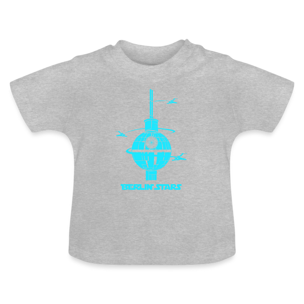 Berlin Stars - Blau - Baby T-Shirt - Grau meliert