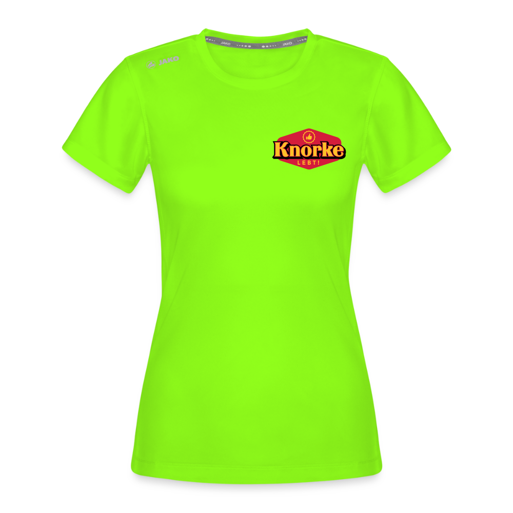 KNORKE lebt! - Frauen Sport-Shirt - Neongrün
