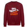 Sex, Drucks & Currywurst - Unisex Bio Sweatshirt - Burgunderrot