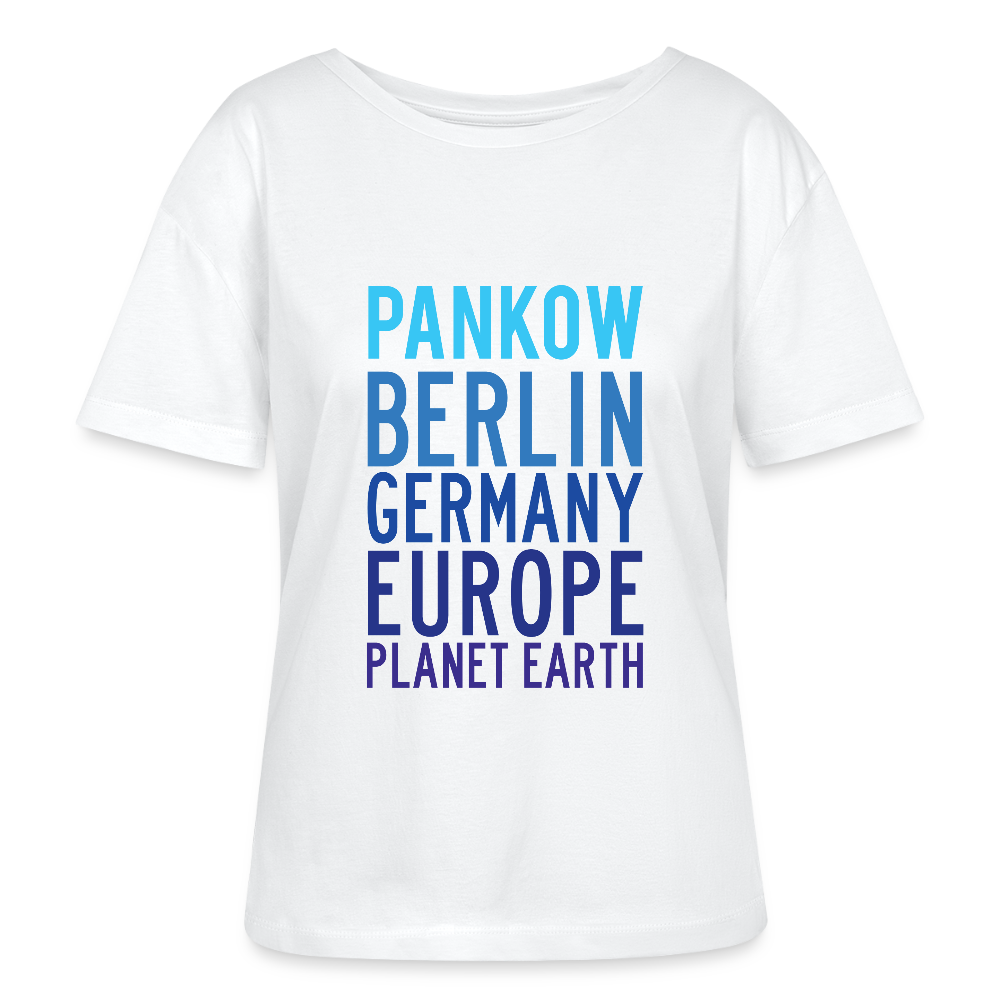 Pankow Planet Earth - Relaxed Rundhals Frauen Bio-T-Shirt - Weiß