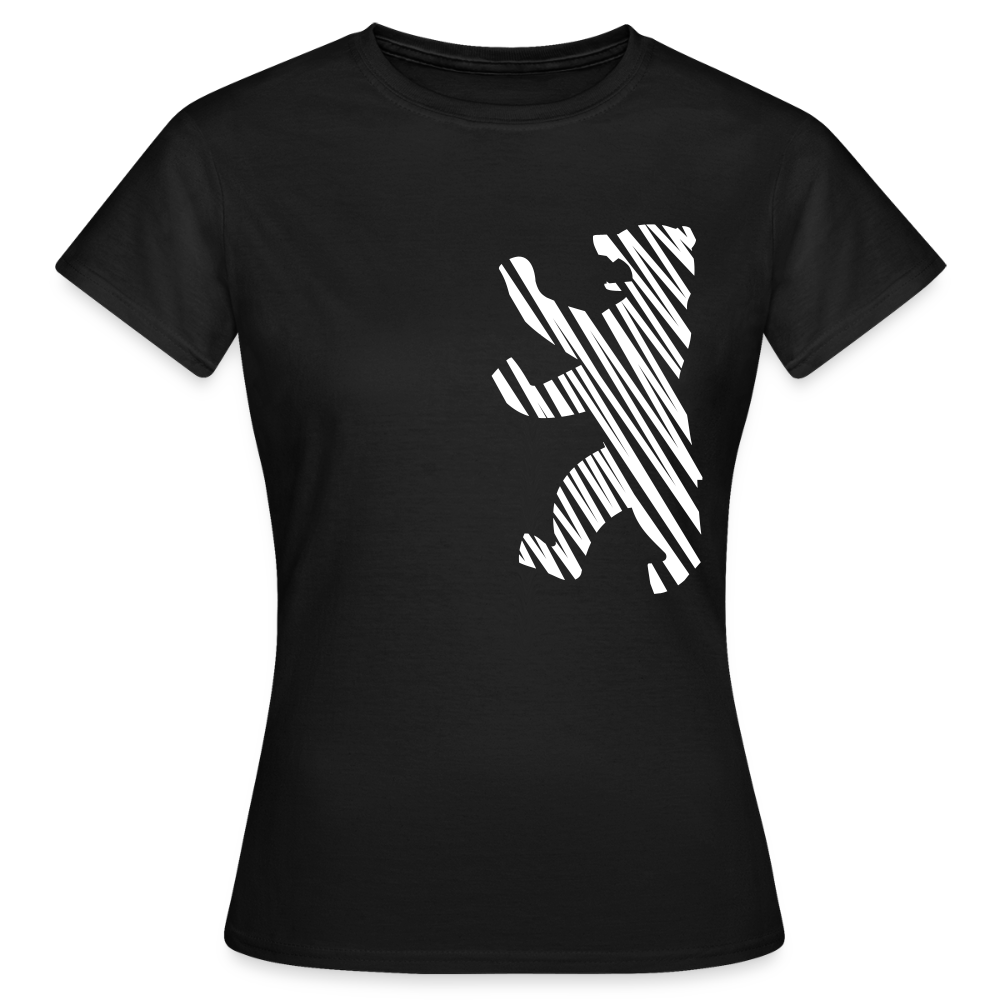 Berliner Bär im Netz - weiß - Frauen Premium T-Shirt - Schwarz