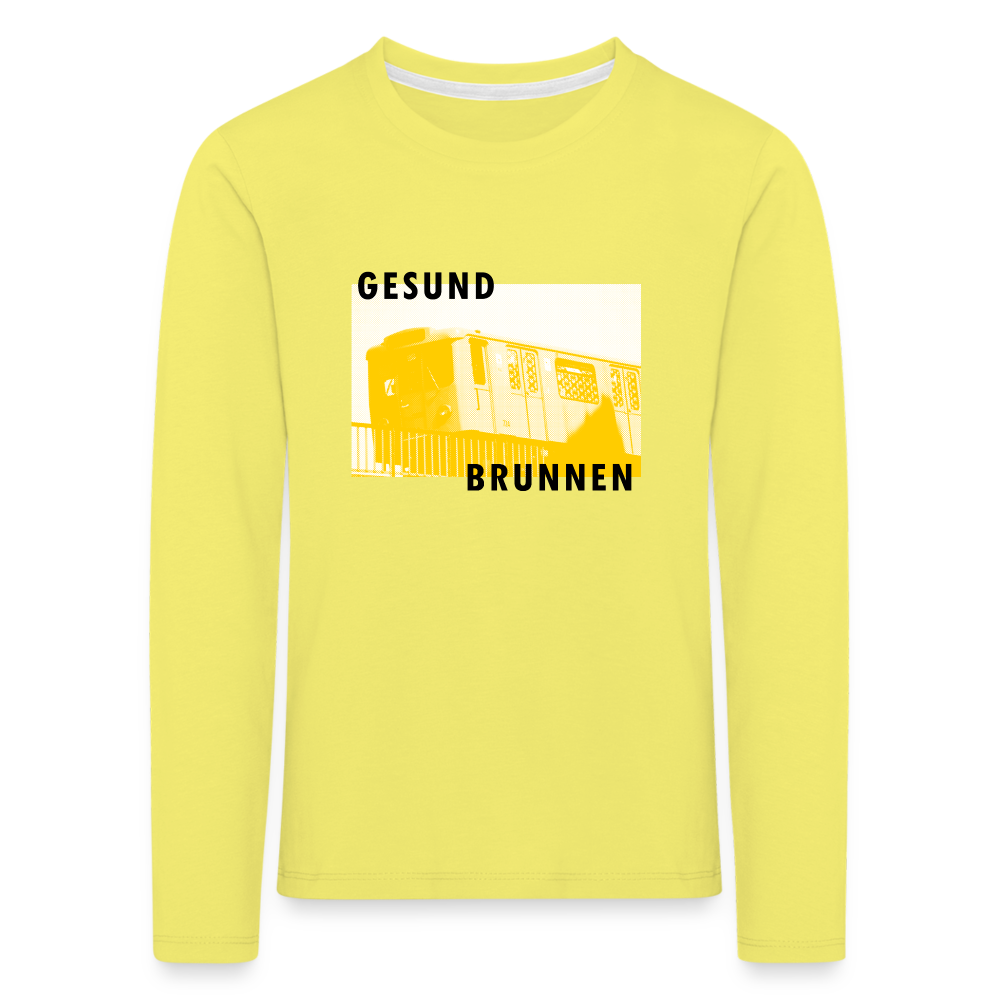 Gesundbrunnen Metro - Kinder Langarmshirt - Gelb