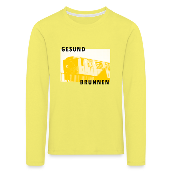 Gesundbrunnen Metro - Kinder Langarmshirt - Gelb