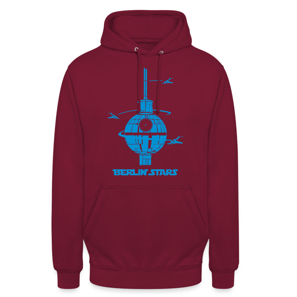 Berlin Stars - Blau - Unisex Hoodie - Bordeaux