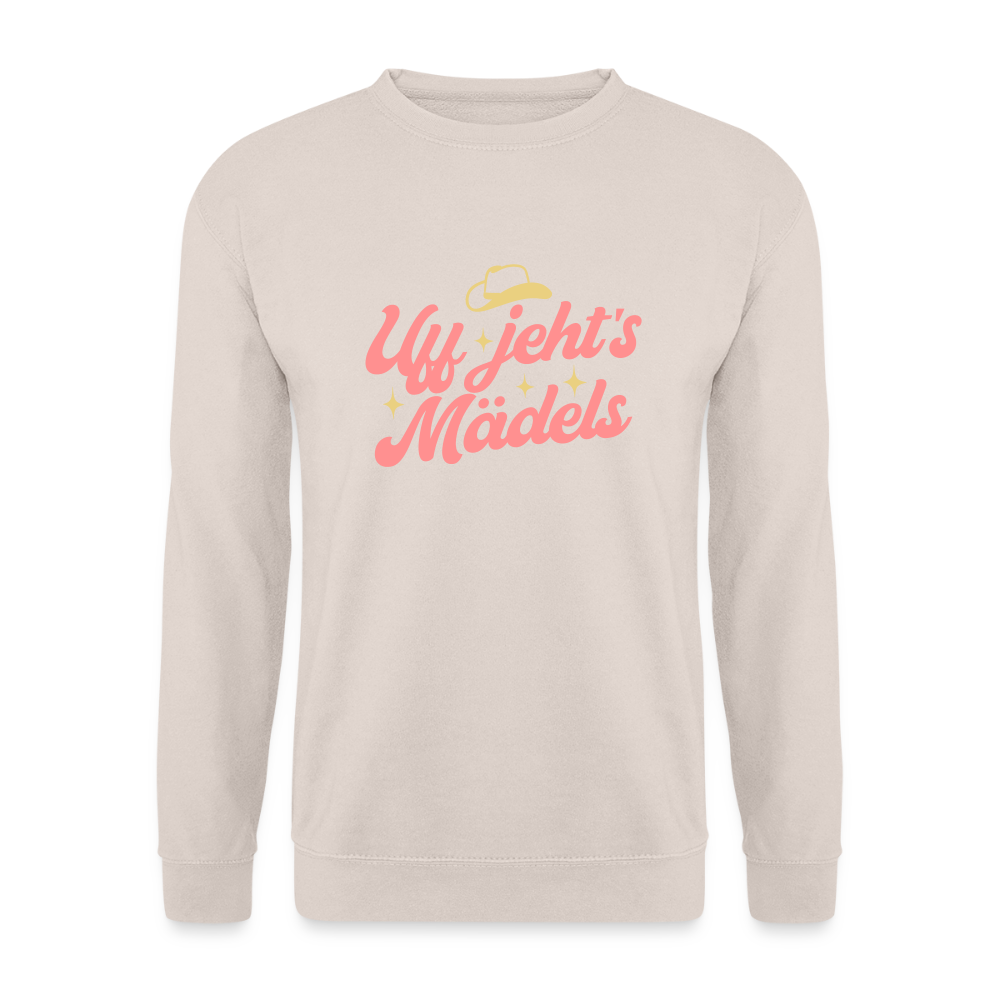 Uff jeht’s Mädels - Unisex Pullover - Sand