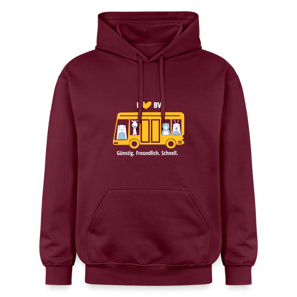 I love BVG - Hoodie - Maroon
