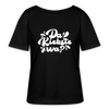 Kiekste - Relaxed Rundhals Frauen Bio-T-Shirt - Schwarz