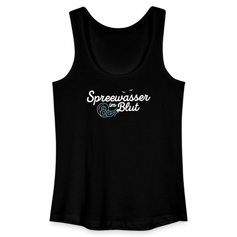 Spreewasser im Blut - Frauen Bio Tank Top - Schwarz