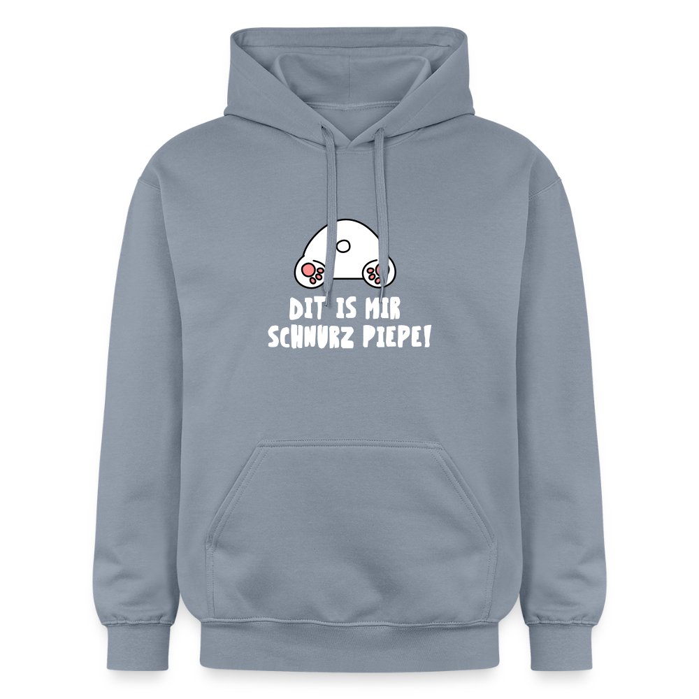 Dit is mir Schnurz Piepe - Hoodie - Blau