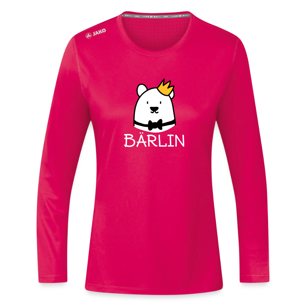 Bärlin - Frauen Sport Langarmshirt - dunkles Pink