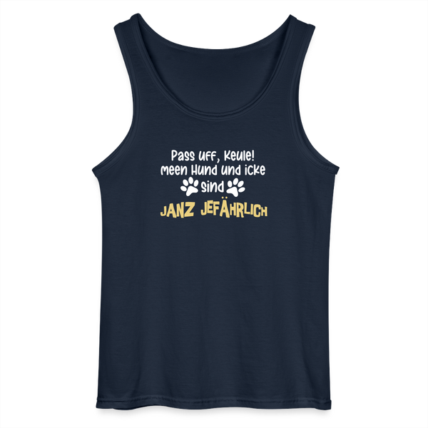 Janz Jefährlich - Männer Tank Top - Navy