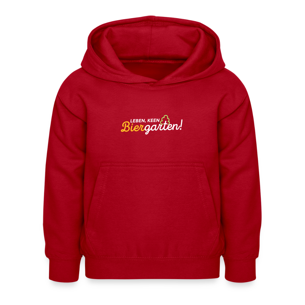 Leben, keen Biergarten! - Kinder Hoodie - Rot