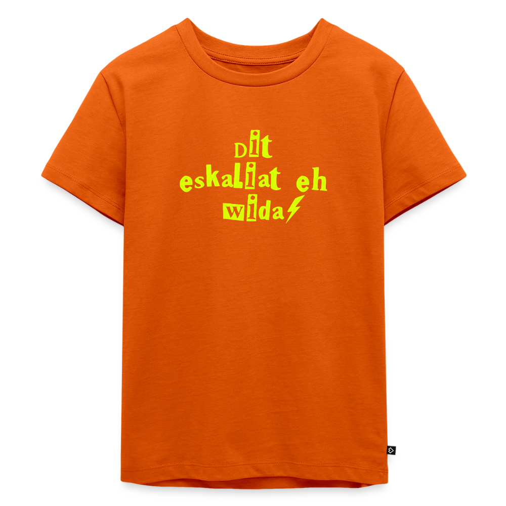 Dit eskaliat eh wilda  - Kinder Premium T-Shirt - Orange