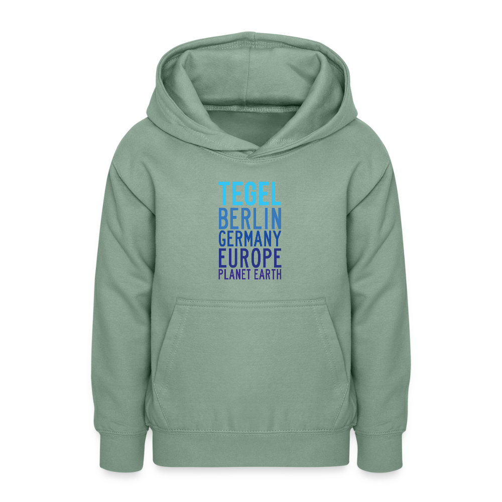 Tegel Planet Earth - Teenager Hoodie - Graugrün