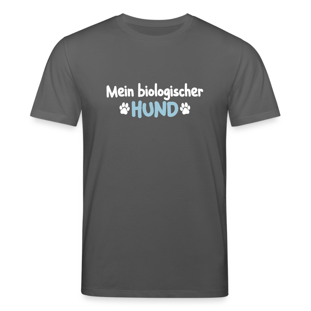 Mein biologischer Hund. - Unisex Bio T-Shirt - Anthrazit