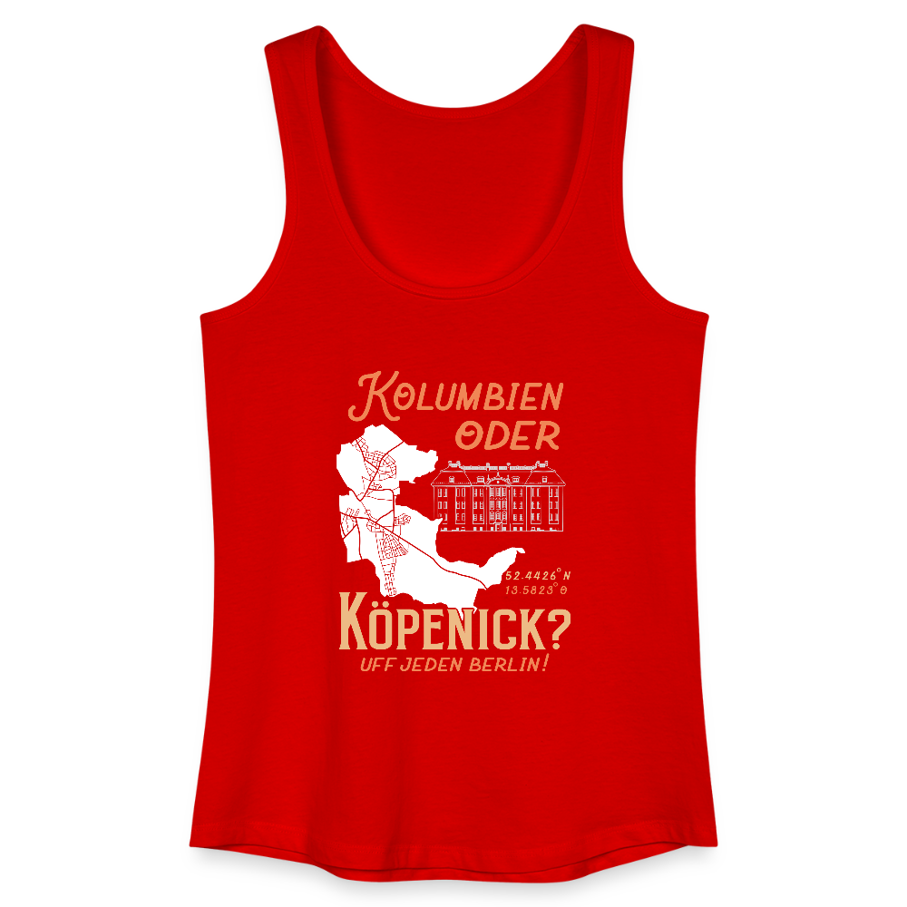 Kolumbien oder Köpenick - Frauen Bio Tank Top - Rot