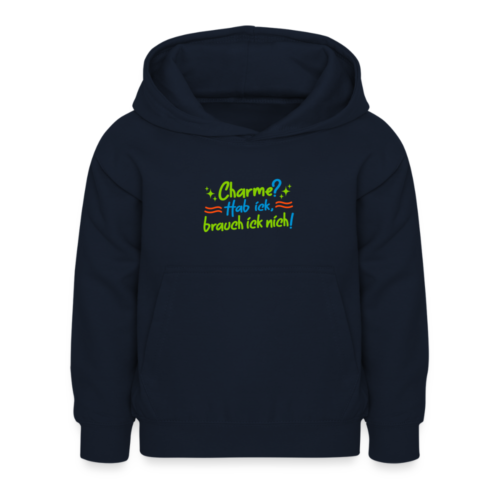 Charme? Hab ick, brauch ick nich! - Kinder Hoodie - Navy
