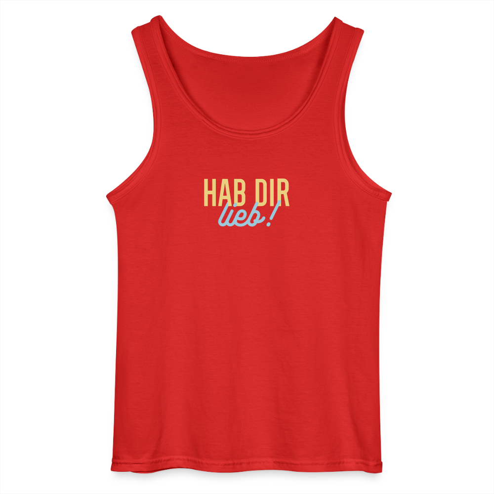 Hab Dir Lieb! - Männer Tank Top - Rot