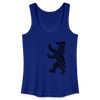 Berliner Bär im Netz - schwarz - Frauen Bio Tank Top - Königsblau