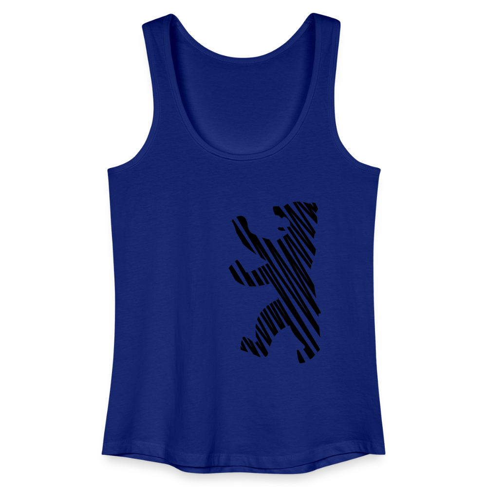 Berliner Bär im Netz - schwarz - Frauen Bio Tank Top - Königsblau