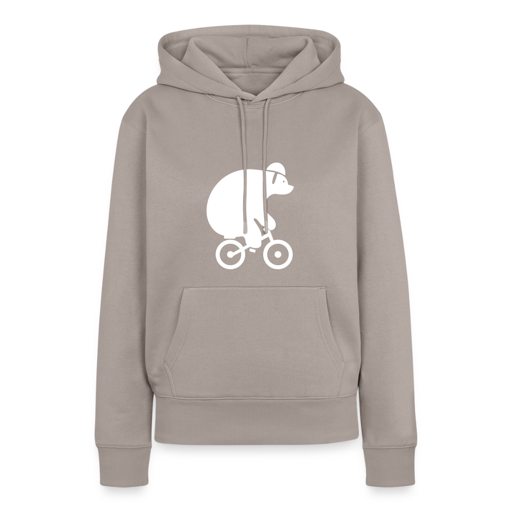Fahrradbär - Frauen Premium Hoodie - Taupe
