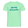 Muckis statt Schnuckis - Männer Premium T-Shirt - Mintgrün